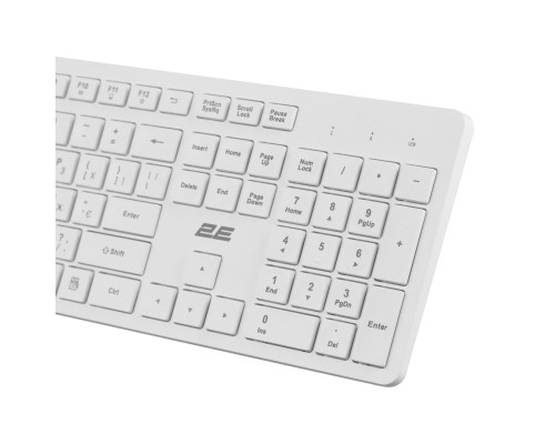 Клавіатура 2E KS260 106key Wireless UA White (2E-KS260WWH_UA)
