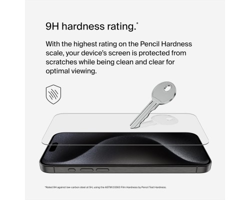 Скло захисне Belkin iPhone 15 Pro Max TemperedGlass (OVA138ZZ)