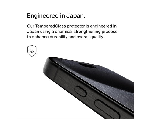 Скло захисне Belkin iPhone 15 Pro Max TemperedGlass (OVA138ZZ)