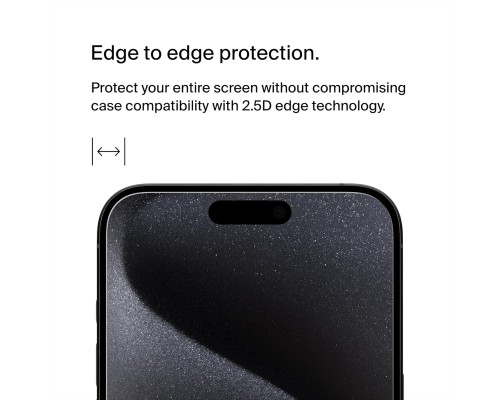 Скло захисне Belkin iPhone 15 Pro Max TemperedGlass (OVA138ZZ)