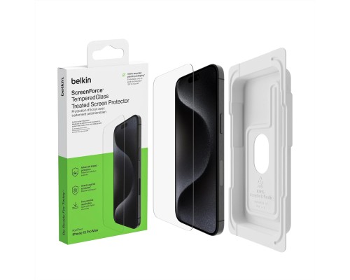 Скло захисне Belkin iPhone 15 Pro Max TemperedGlass (OVA138ZZ)