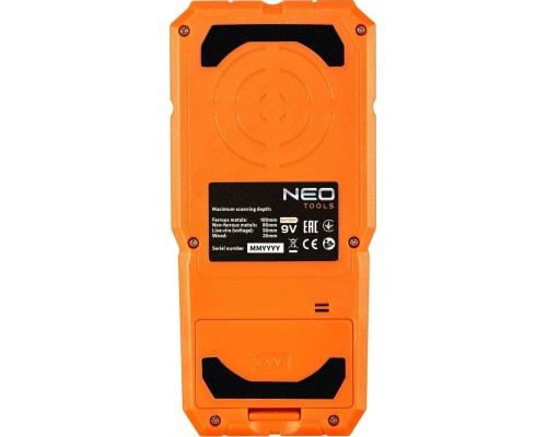 Детектор будівельний Neo Tools від 20 до 100мм, IP54, чохол, 0.164кг (75-250)