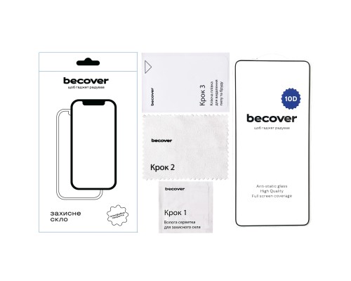 Скло захисне BeCover Oppo Reno13 F 5G 10D Black (713634)