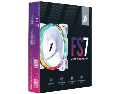 Кулер до корпусу 1stPlayer FS7 White (FS7-WH-1IN1)