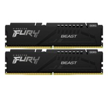Модуль пам'яті для комп'ютера DDR5 64GB (2x32GB) 5600 MHz Fury Beast Black Kingston Fury (ex.HyperX) (KF556C36BBE2K2-64)
