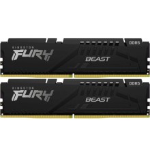 Модуль пам'яті для комп'ютера DDR5 64GB (2x32GB) 5600 MHz Fury Beast Black Kingston Fury (ex.HyperX) (KF556C36BBE2K2-64)