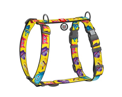 Шлея для собак WAUDOG Nylon анатомічна H-подібна з QR-паспортом 