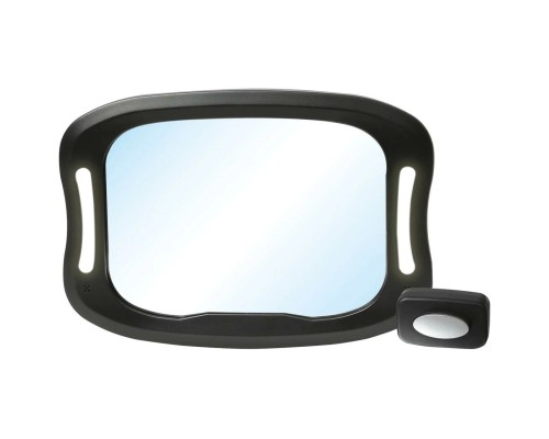 Додаткове дзеркало заднього огляду FreeON світлодіодне, з підсвічуванням і дистанційним керуванням, black (38145)