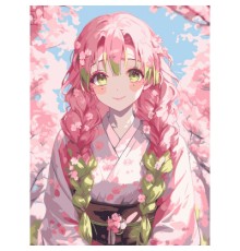 Картина по номерам Santi Demon Slayer Mitsuri Kanroji 30*40 см (955042)