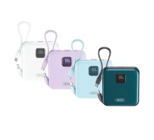 Універсальна Мобільна Батарея Power Bank XO PR235 22.5W with built-in iP and TYPE-C cable 10000 mAh