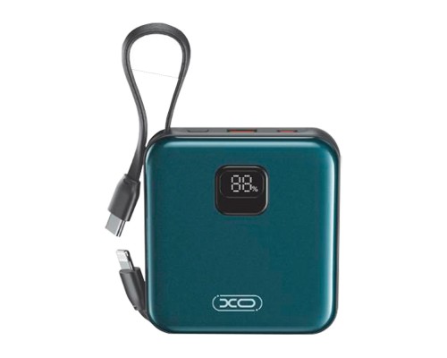 Універсальна Мобільна Батарея Power Bank XO PR235 22.5W with built-in iP and TYPE-C cable 10000 mAh