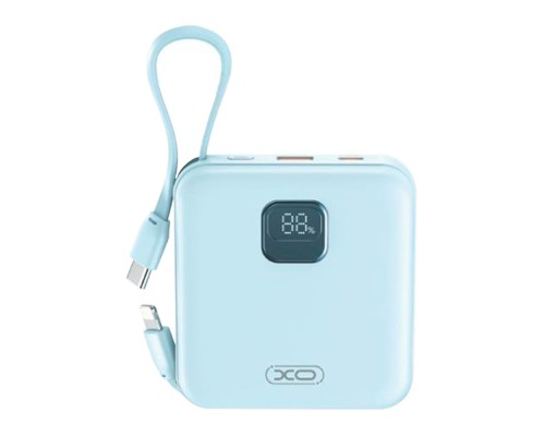 Універсальна Мобільна Батарея Power Bank XO PR235 22.5W with built-in iP and TYPE-C cable 10000 mAh