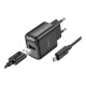Мережевий Зарядний Пристрій Hoco C140A 1USB QC 18W+USB to Micro