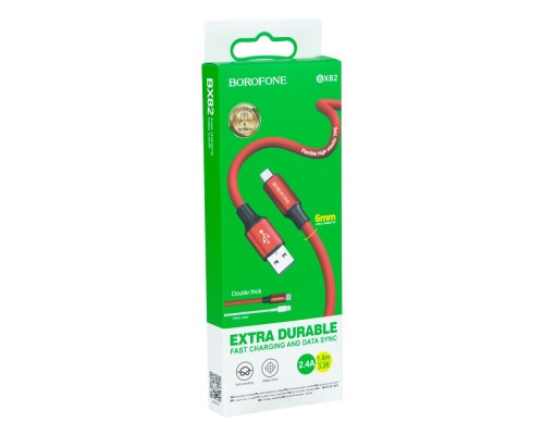 Кабель USB Borofone BX82 Micro М'ята упаковка