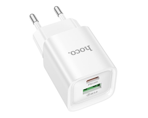 Мережевий Зарядний Пристрій Hoco C147A 1USB-C/1USB PD/QC 20W