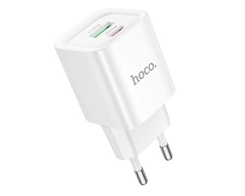Мережевий Зарядний Пристрій Hoco C147A 1USB-C/1USB PD/QC 20W