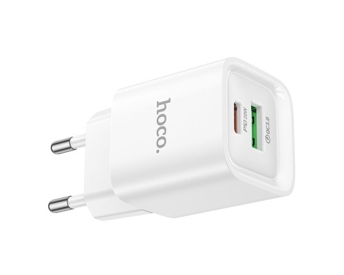 Мережевий Зарядний Пристрій Hoco C147A 1USB-C/1USB PD/QC 20W