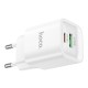 Мережевий Зарядний Пристрій Hoco C147A 1USB-C/1USB PD/QC 20W