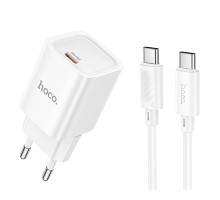 Мережевий Зарядний Пристрій Hoco C148A 1USB-C PD/QC 30W+Type-C to Type-C