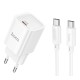 Мережевий Зарядний Пристрій Hoco C148A 1USB-C PD/QC 30W+Type-C to Type-C