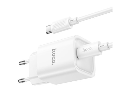 Мережевий Зарядний Пристрій Hoco C148A 1USB-C PD/QC 30W+Type-C to Type-C