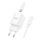 Мережевий Зарядний Пристрій Hoco C149A 1USB/1USB-C PD/QC 30W+Type-C to Lightning