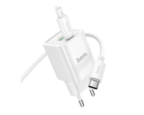 Мережевий Зарядний Пристрій Hoco C149A 1USB/1USB-C PD/QC 30W+Type-C to Type-C