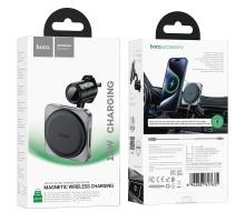 Автотримач Hoco HW15 Speed Magnetic Wireless 15W 
