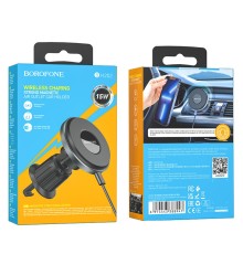 Автотримач Borofone BH202 Seaside Magnetic Wireless 15W