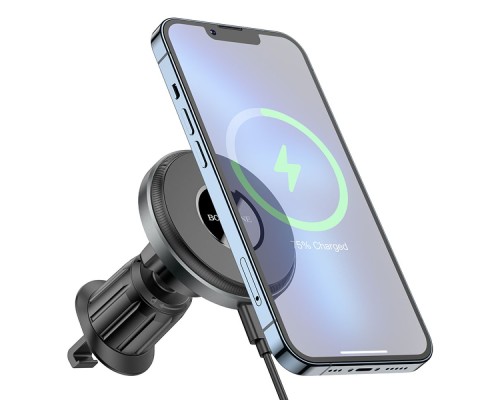 Автотримач Borofone BH202 Seaside Magnetic Wireless 15W Автотримач Borofone BH202 Seaside Magnetic Wireless 15W