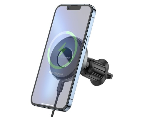 Автотримач Borofone BH202 Seaside Magnetic Wireless 15W Автотримач Borofone BH202 Seaside Magnetic Wireless 15W