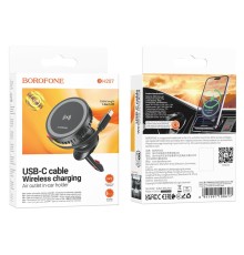 Автотримач Borofone BH207 Mona Magnetic Wireless 15W