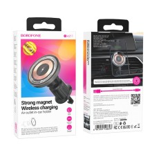 Автотримач Borofone BH211 Riley Magnetic Wireless 15W
