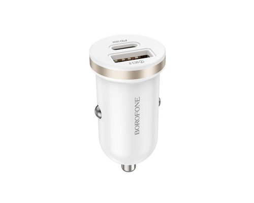 Автомобільний Зарядний Пристрій Borofone BZ22 1USB/1USB-C QC/PD30W 