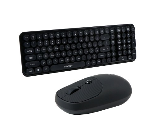 Бездротова Клавіатура і Миша TWolf TF350 Black 
