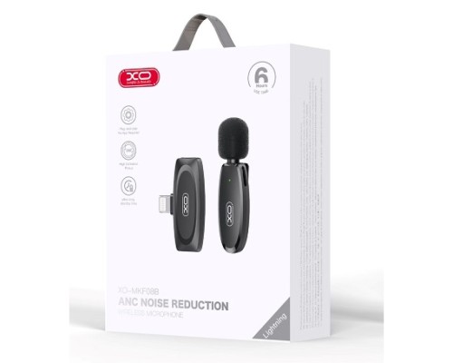 Мікрофон Петличний Бездротовий  XO MKF08B Lightning