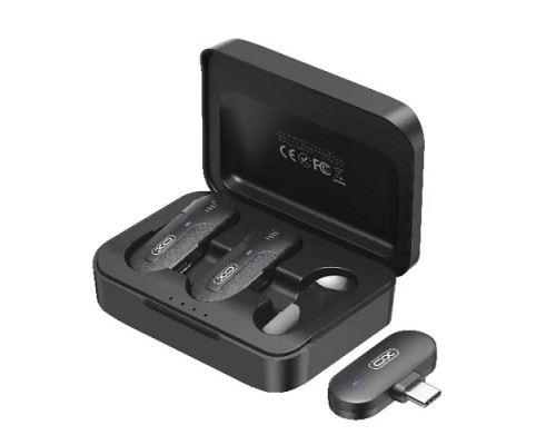 Мікрофон Петличний Бездротовий  XO MKF09A Twin Type-C
