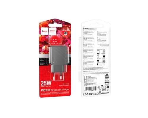 Мережевий Зарядний Пристрій Hoco CS24A 1USB-C PD/QC 25W