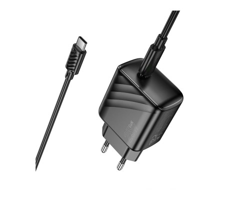 Мережевий Зарядний Пристрій Hoco CS24A 1USB-C PD/QC 25W+Type-C to Type-C