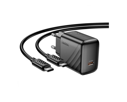 Мережевий Зарядний Пристрій Hoco CS24A 1USB-C PD/QC 25W+Type-C to Type-C