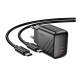 Мережевий Зарядний Пристрій Hoco CS24A 1USB-C PD/QC 25W+Type-C to Type-C