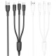 Кабель USB Borofone BX71 3-in-1 IP+Type-C+Micro