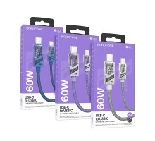Кабель USB Borofone BU42 Octavia 60W Type-C to Type-C 1.2m