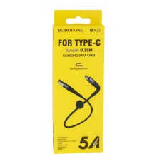 Кабель USB Borofone BX32 Munificent Type-C 0.25m М'ят.упак.