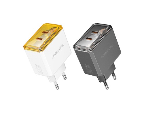 Мережевий Зарядний Пристрій Borofone BAS33A 2USB-C PD/QC45W