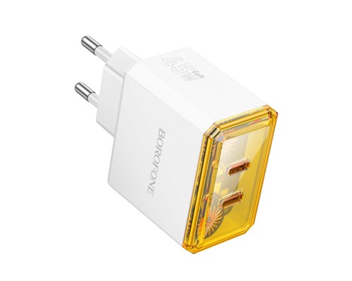 Мережевий Зарядний Пристрій Borofone BAS33A 2USB-C PD/QC45W
