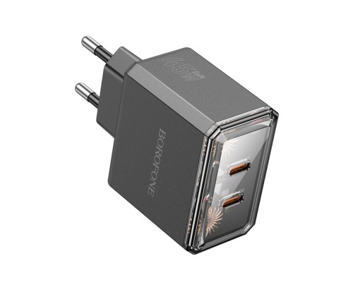 Мережевий Зарядний Пристрій Borofone BAS33A 2USB-C PD/QC45W