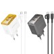 Мережевий Зарядний Пристрій Borofone BAS33A 2USB-C PD/QC45W Type-C to Type-C