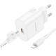 Мережевий Зарядний Пристрій Borofone BA82A 1USB-C PD/QC 25W+Type-C to Lightning