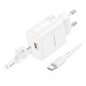 Мережевий Зарядний Пристрій Borofone BA82A 1USB-C PD/QC 25W+Type-C to Type-C